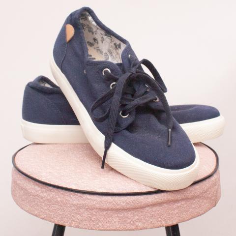 Pepe Jeans Navy Lace Up's - Size EU 36 (Age 8 Approx.)