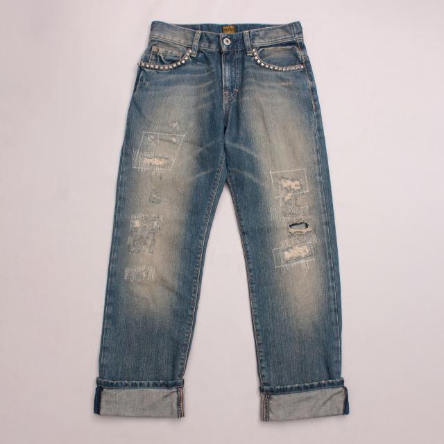 Rare Distressed Denim Jeans