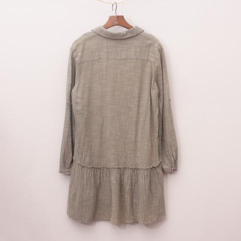 Decjuba Khaki Shirt Dress