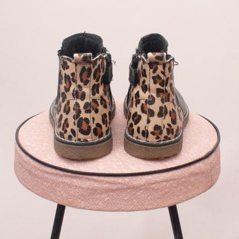 Clarks Leopard Boots - Size EU 27 (Age 3-4 Approx.)