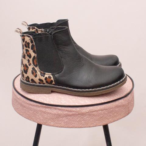 Clarks Leopard Boots - Size EU 27 (Age 3-4 Approx.)