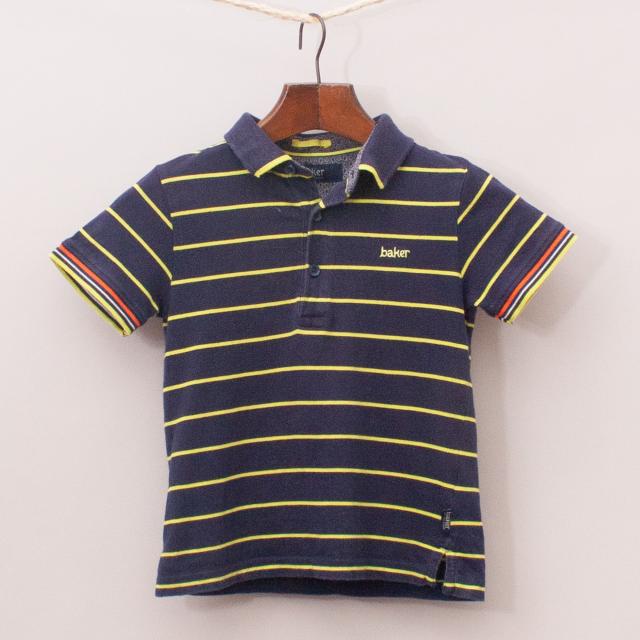 Ted Baker Striped Polo Shirt