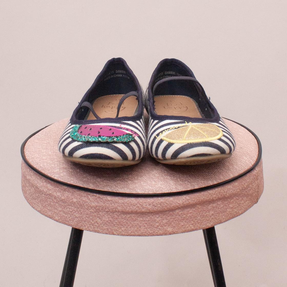 Next Striped Ballet Flats - Size EU 31 (Age 6 Approx.)