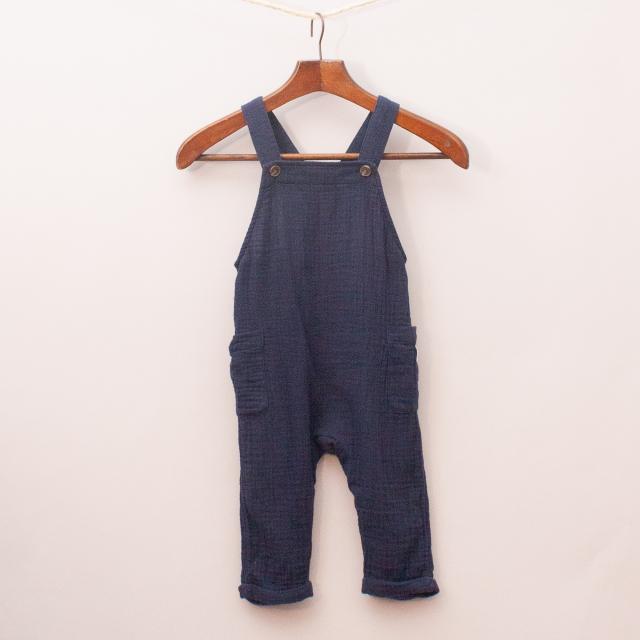 Country Road Navy Blue Playsuit