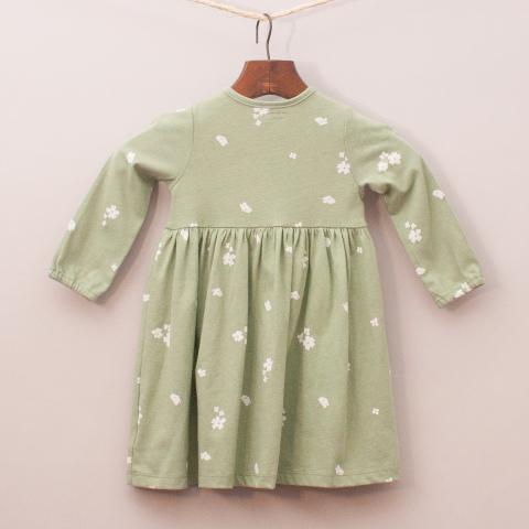 Mamas & Papas Green Floral Dress