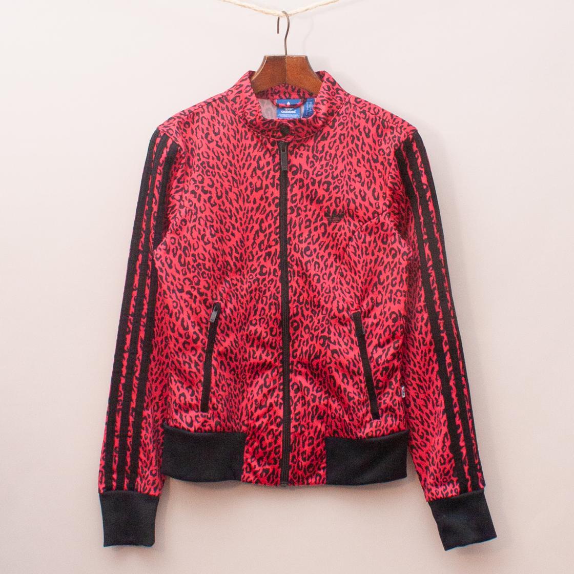 Adidas Leopard Print Sports Jacket