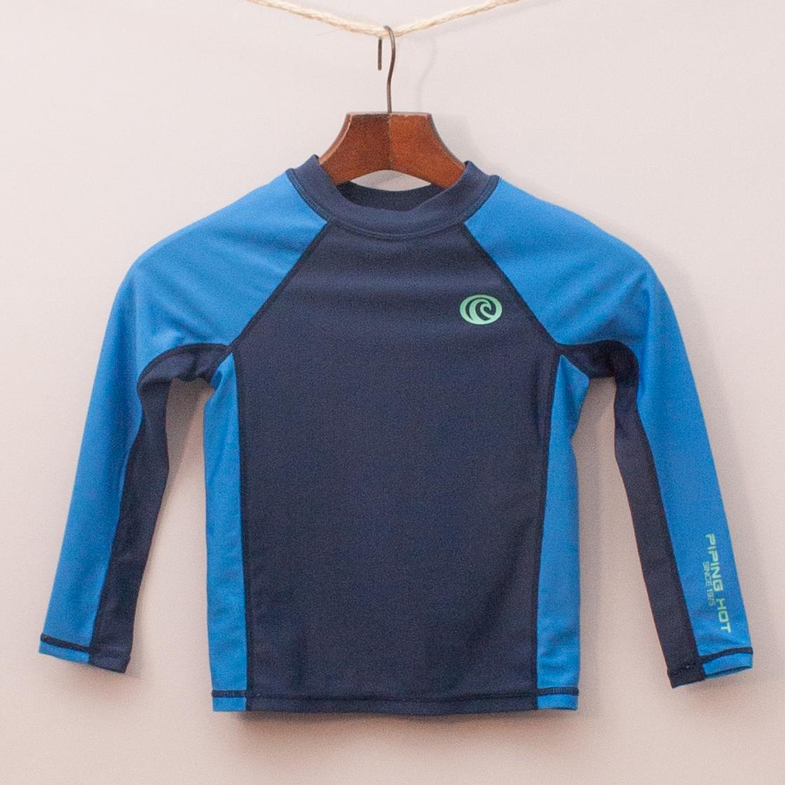 Piping Hot Blue Rash Vest