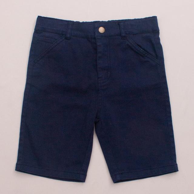 Milky Navy Blue Shorts