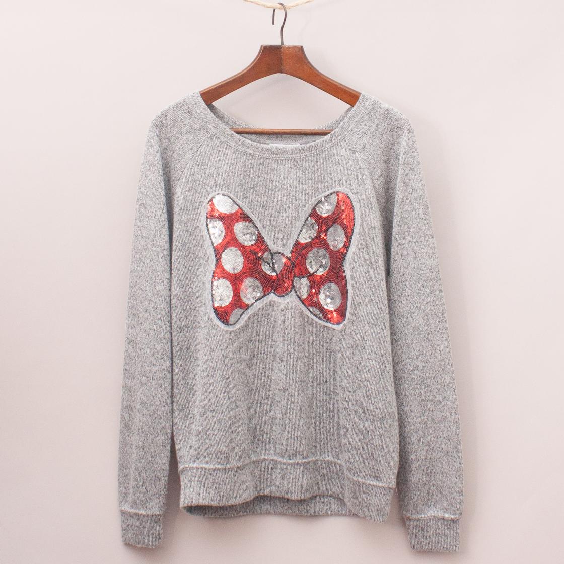 Disney Sequined Bow Jumper