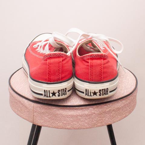 Red Converse Sneakers - Size EU 37(Age 10 Approx.)