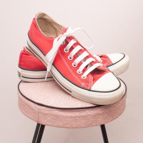 Red Converse Sneakers - Size EU 37(Age 10 Approx.)