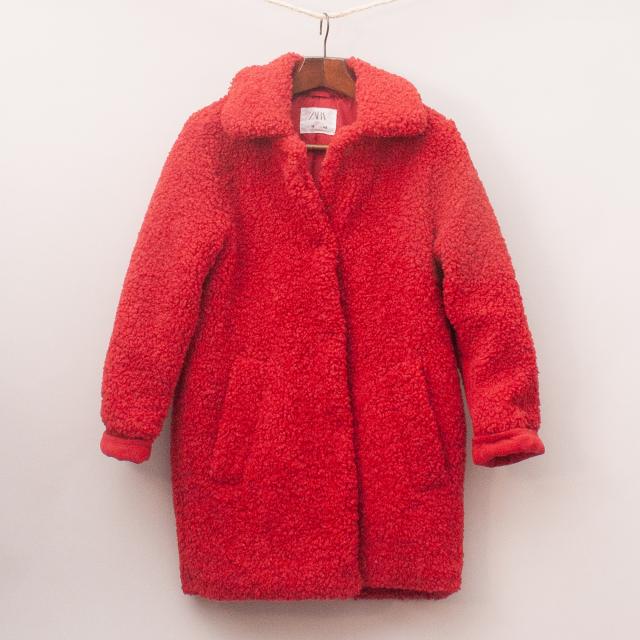 Zara Red Winter Coat