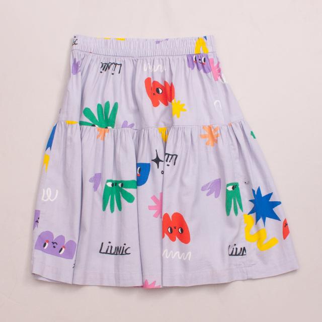 Liunic x H&M Floaty Printed Skirt