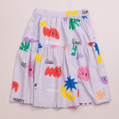 Liunic x H&M Floaty Printed Skirt