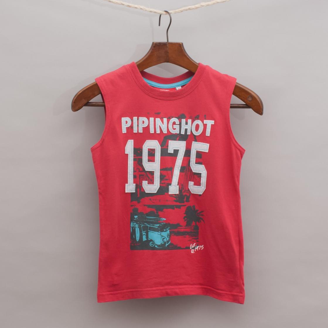 Piping Hot Sleeveless T-Shirt