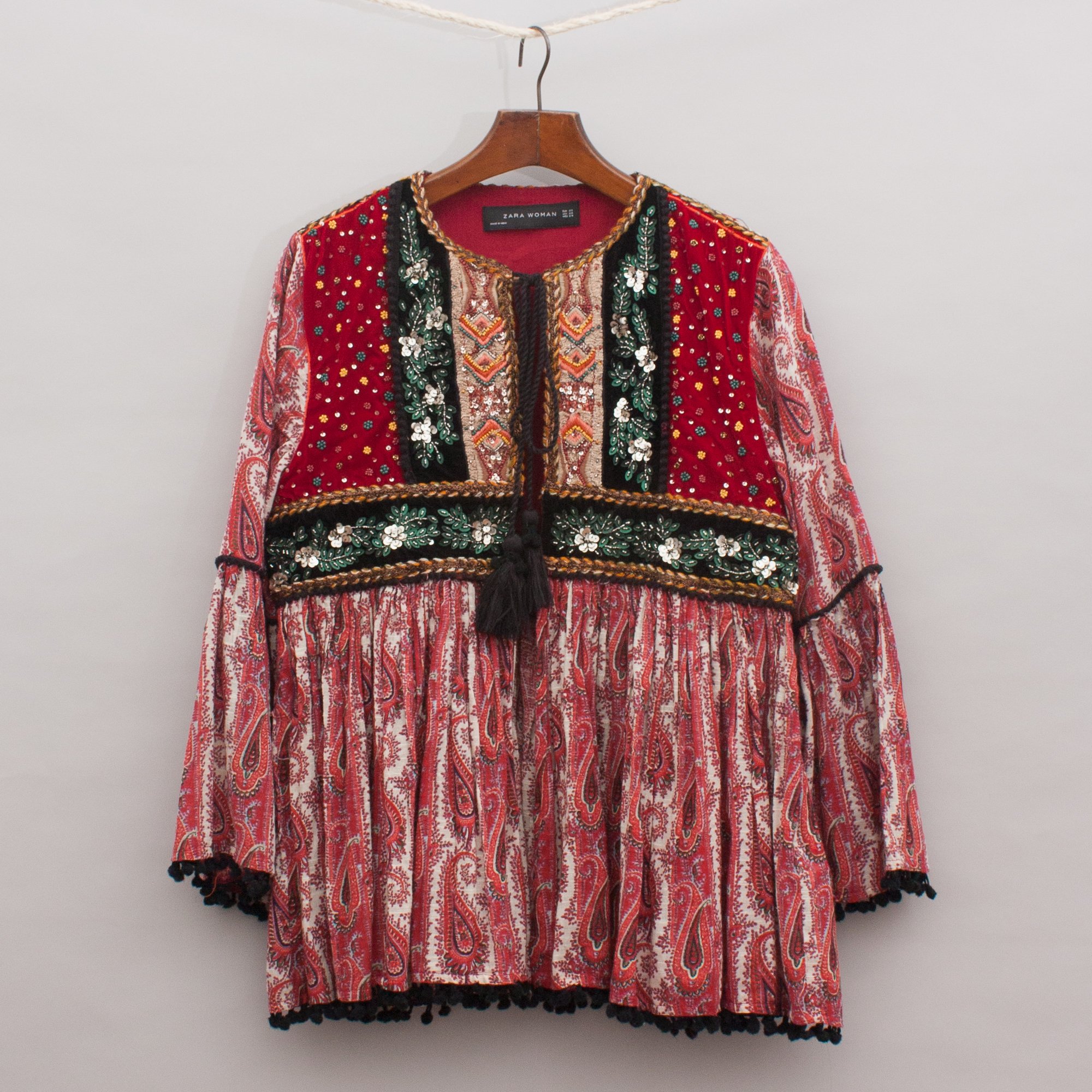 embellished jacket zara