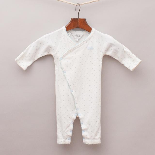 Bebe Polka Dot Romper