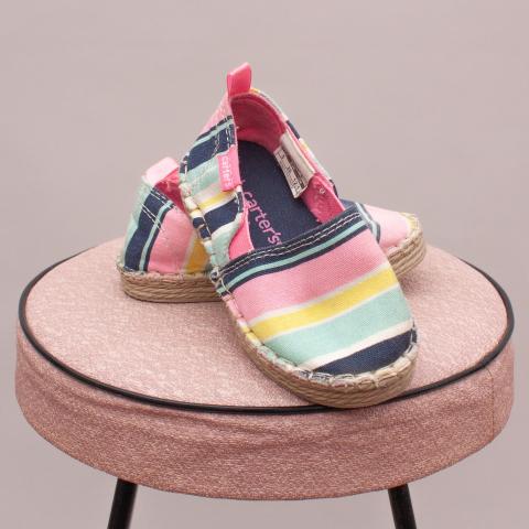 Carter's Striped Slip On's - US 5