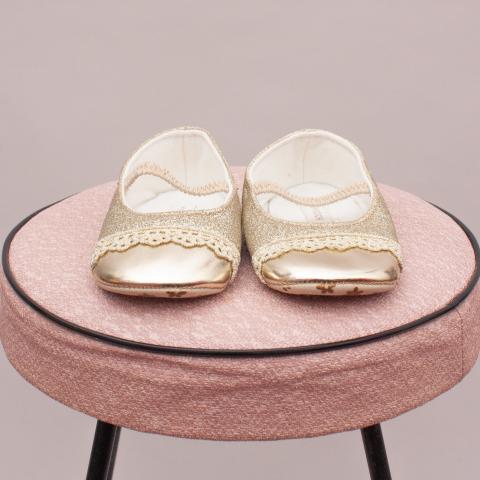 Monsoon Embellished Slip On's - 12-18 Mths