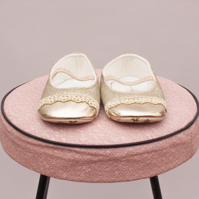 Monsoon Embellished Slip On's - 12-18 Mths