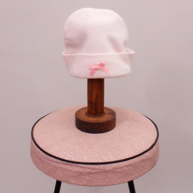 Pink Bow Beanie - Newborn