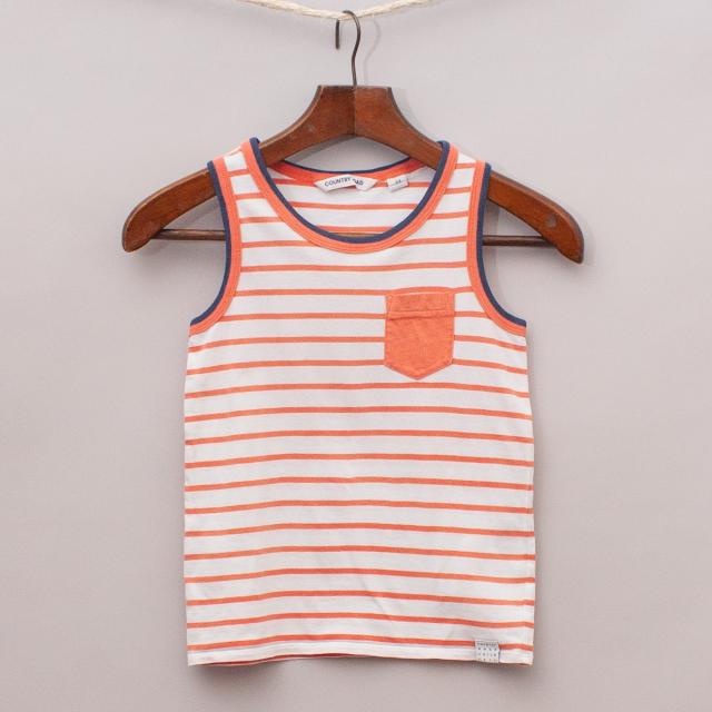Country Road Striped Singlet