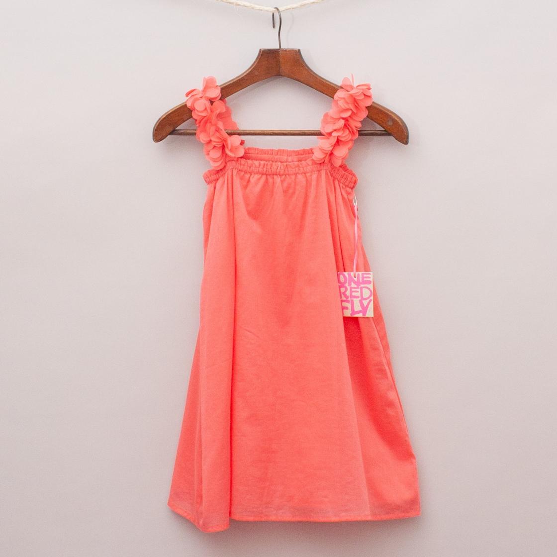 One Red Fly Watermelon Dress "Brand New"