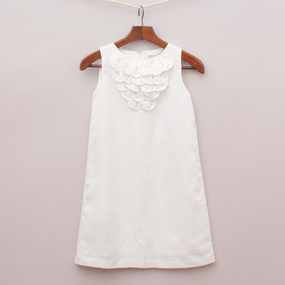 One Red Fly White Detailed Dress "Brand New"