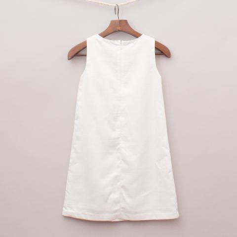 One Red Fly White Detailed Dress "Brand New"