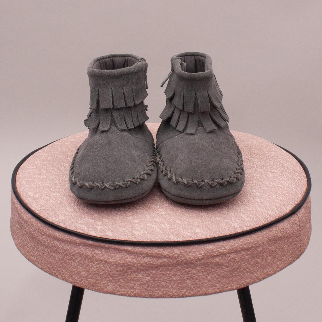 Seed Fringe Booties - 12-18Mths "Brand New"