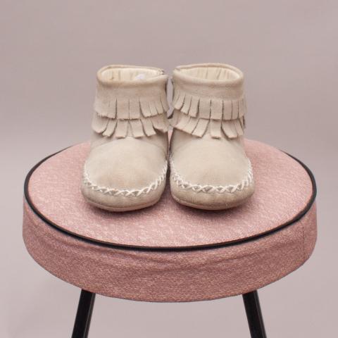 Seed Fringe Booties - 12-18Mths