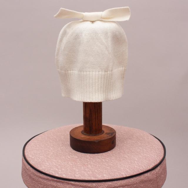 Purebaby Cream Beanie - 0-6Mths