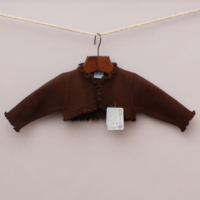 Granlei Brown Cropped Cardigan "Brand New"