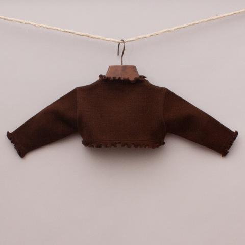 Granlei Brown Cropped Cardigan "Brand New"