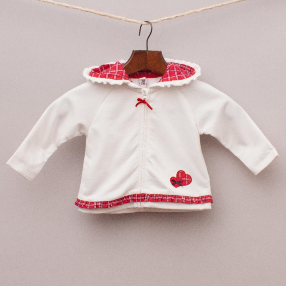 Free Style Baby Tartan Hooded Jumper