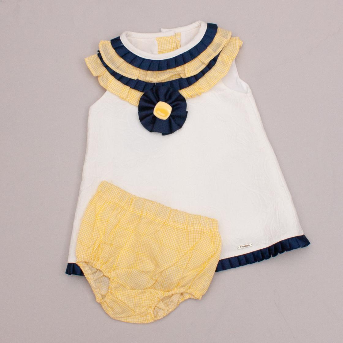 Foque Detailed Dress & Bloomers "Brand New"