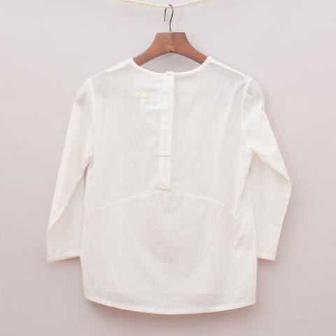 Nununu Sheer Smock Top