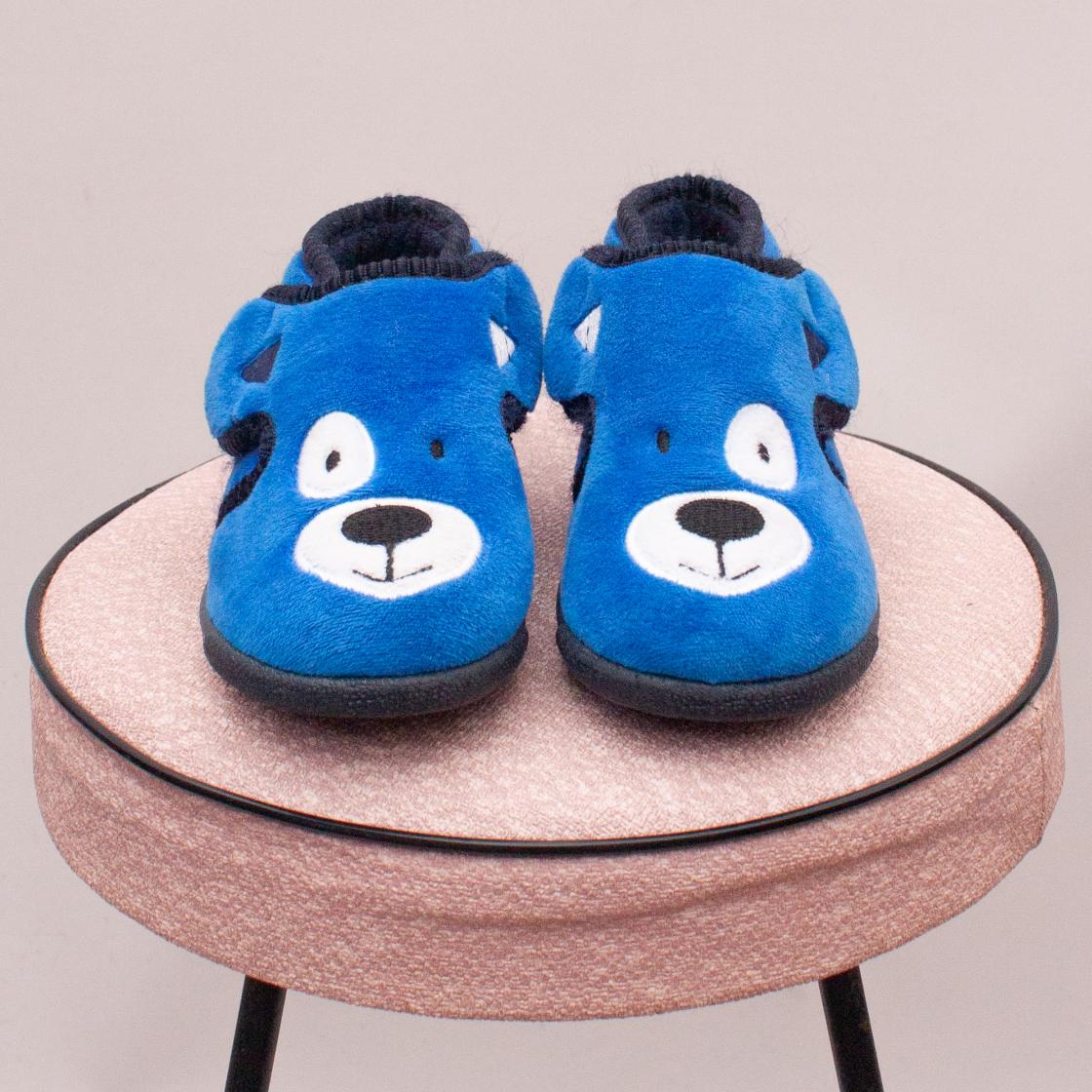 Fuzzy Bear Slippers - UK 6
