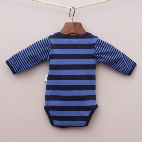 Mini Fin Striped Romper "Brand New" 