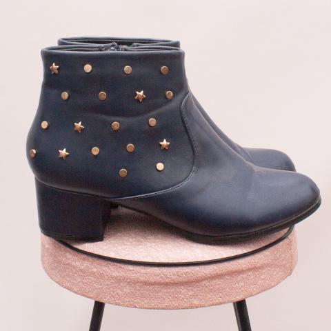 Pavement Navy & Studded Boots - EU 38