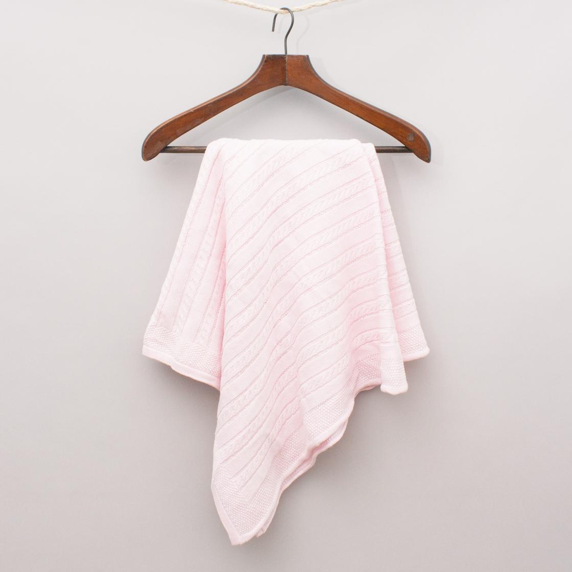 The Pink Hw Woven Blanket - Size 90 cm x 85cm