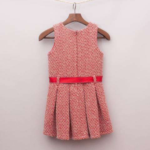 Origami Red Knit Dress