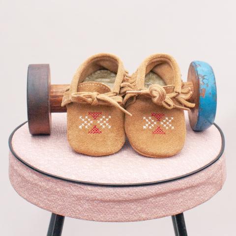 Purebaby Suede Booties - 3-6Mths