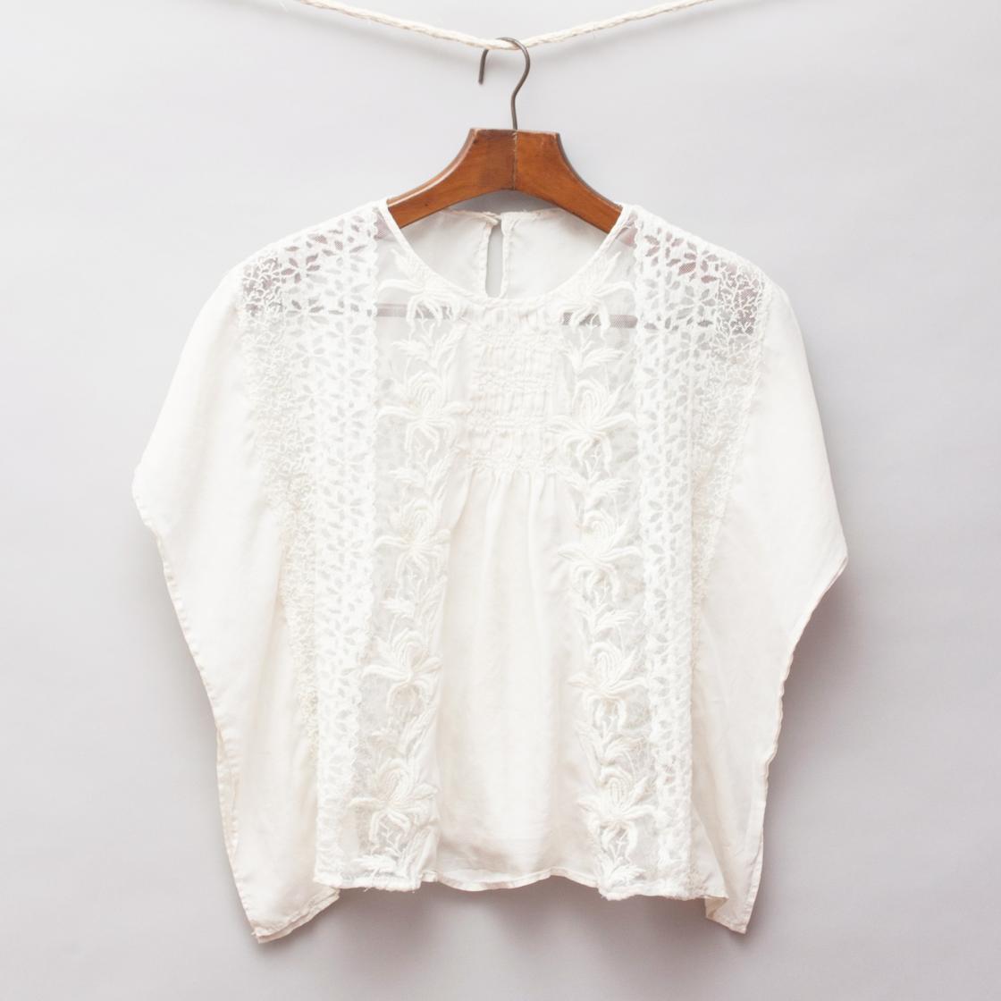 Cream Silk Blouse