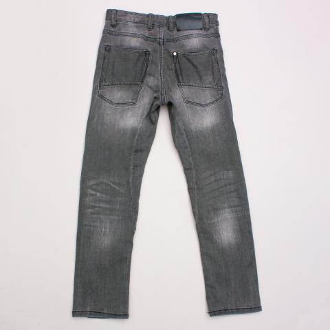 H&M Distressed Charcoal Jeans