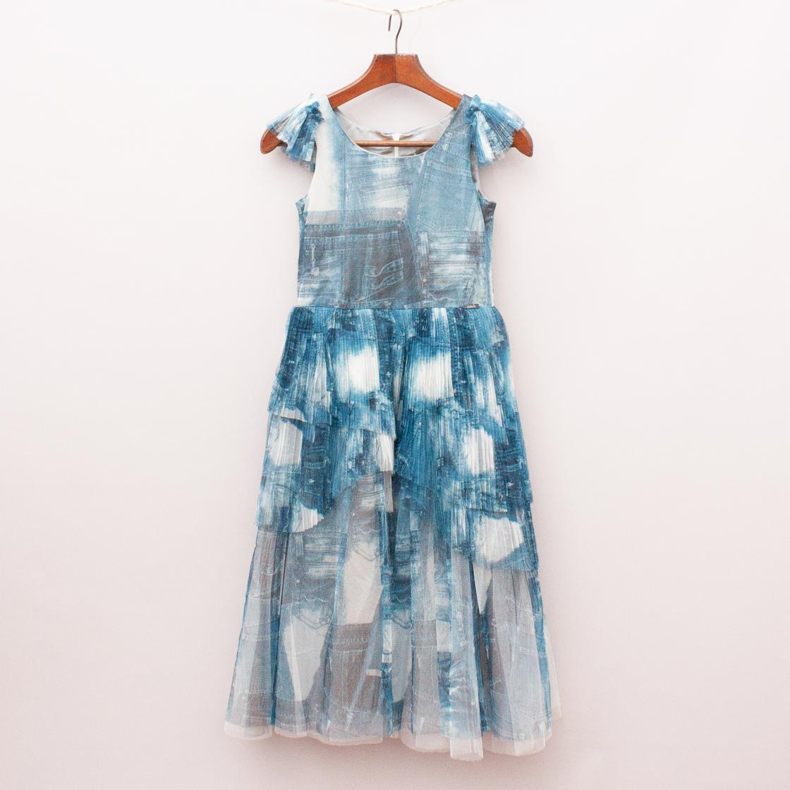 Junior Gaultier Tulle Patterned Dress "Brand New"