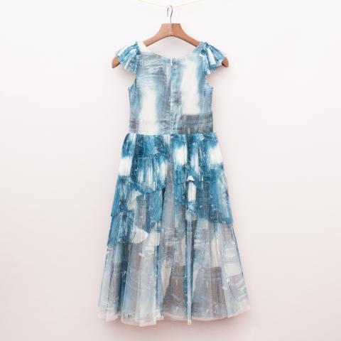 Junior Gaultier Tulle Patterned Dress "Brand New"