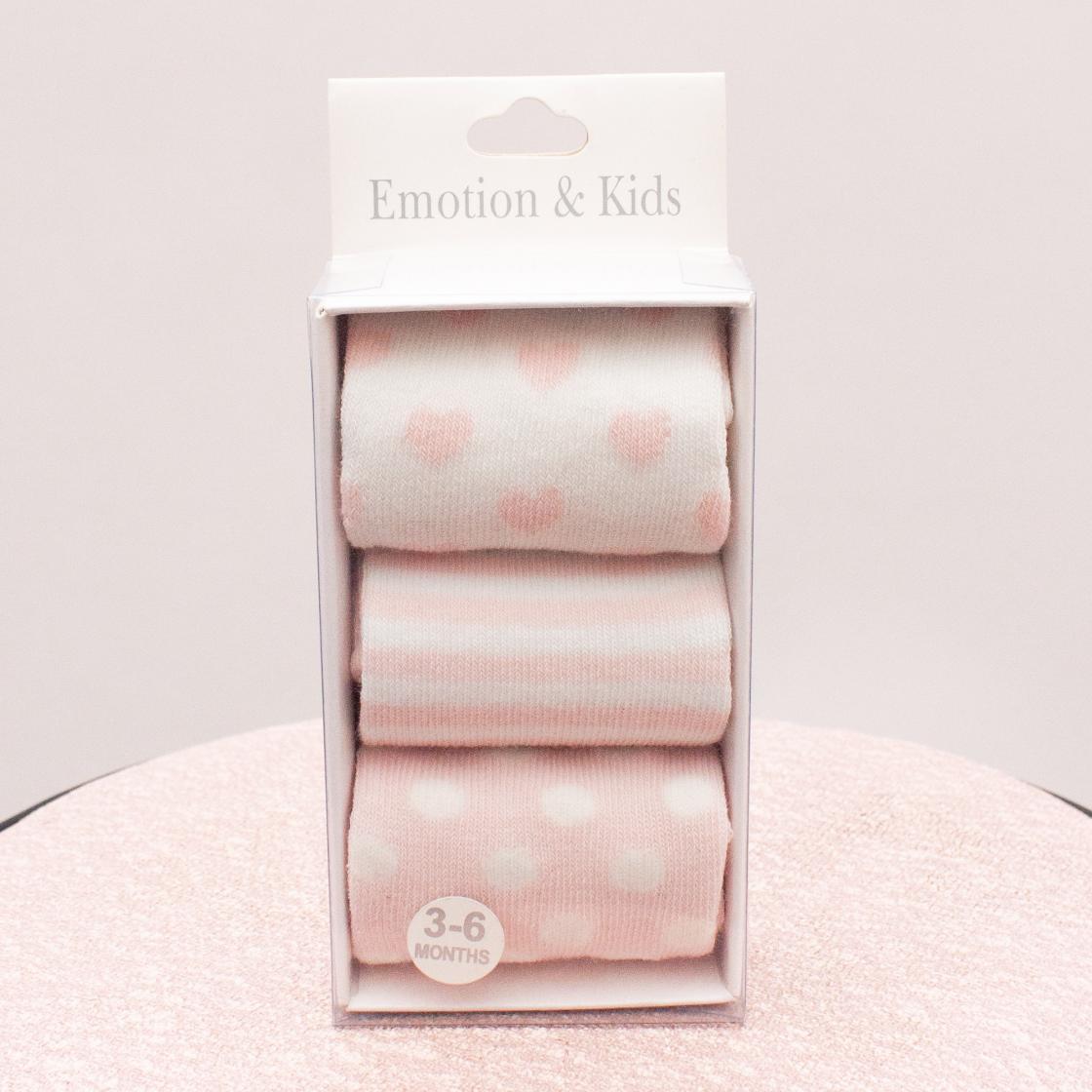 Emotion & Kids Sock Set "Brand New" 3-6 Mths