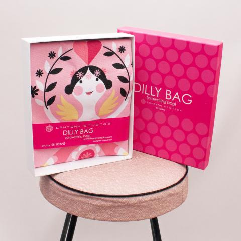 Dilly Bag Patterned Drawstring Bag "Brand New"