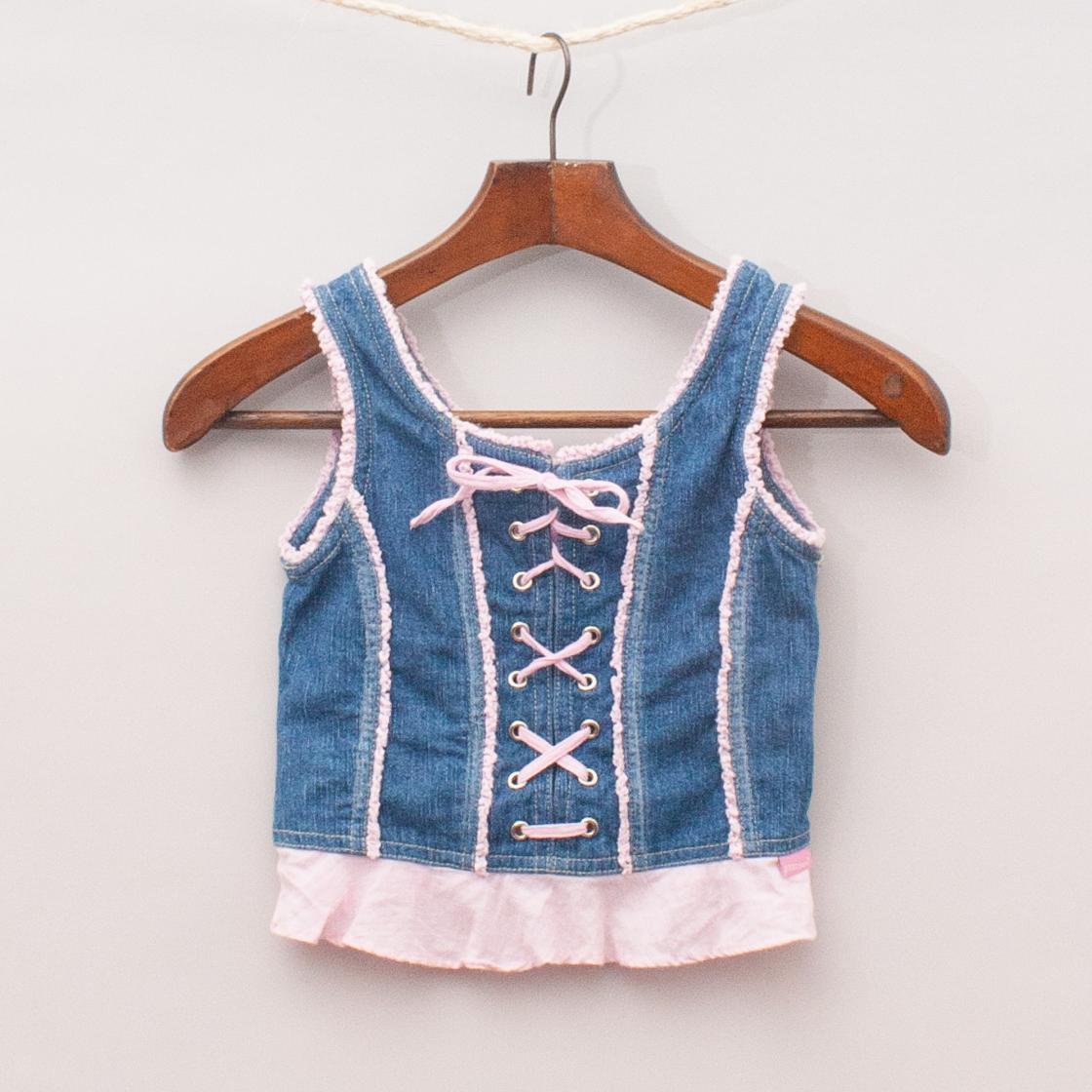 Fred Bare Lace Up Singlet